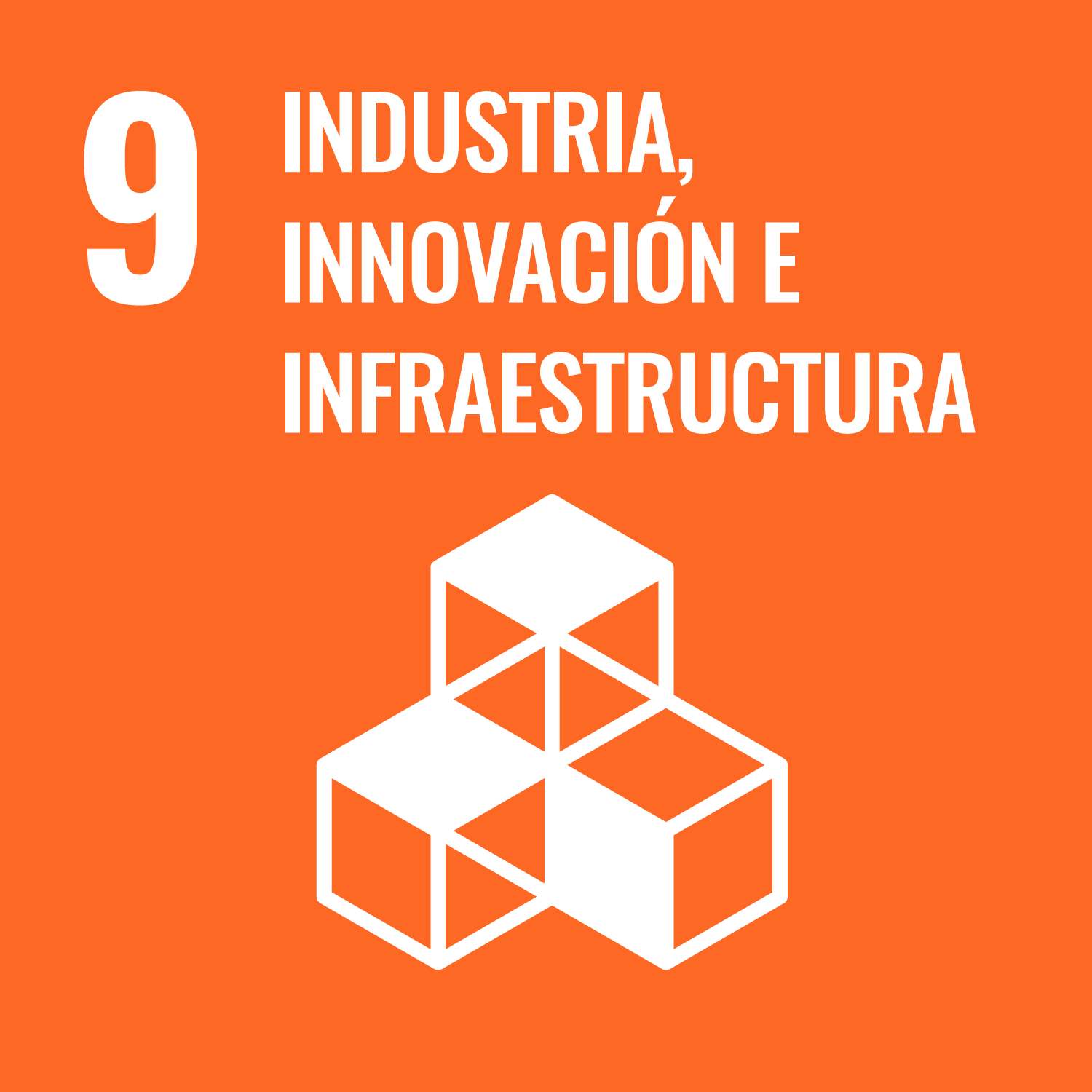 ODS 9</p>
<h5>Industria, innovación<br />
e infraestructura</h5>
<p>